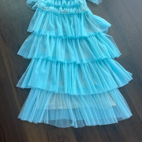 NWOT THE BAR Kai Dress in Amalfi Blue - Picture 7 of 9